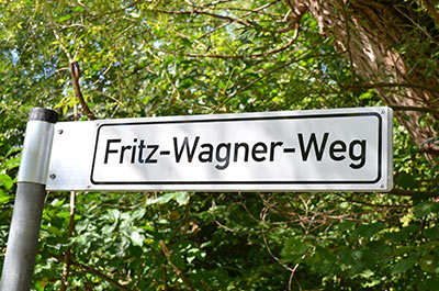 Bild vom Strassenschild Fritz-Wagner-Weg