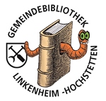 Logo der Gemeindebibliothek mit einem Buch durch das sich ein 